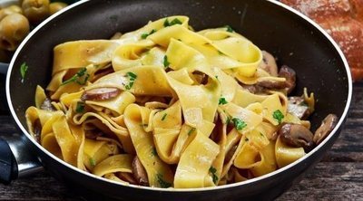 Pappardelle con salsa de champiñones