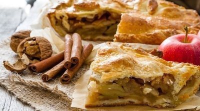 Pastel de manzana y nueces