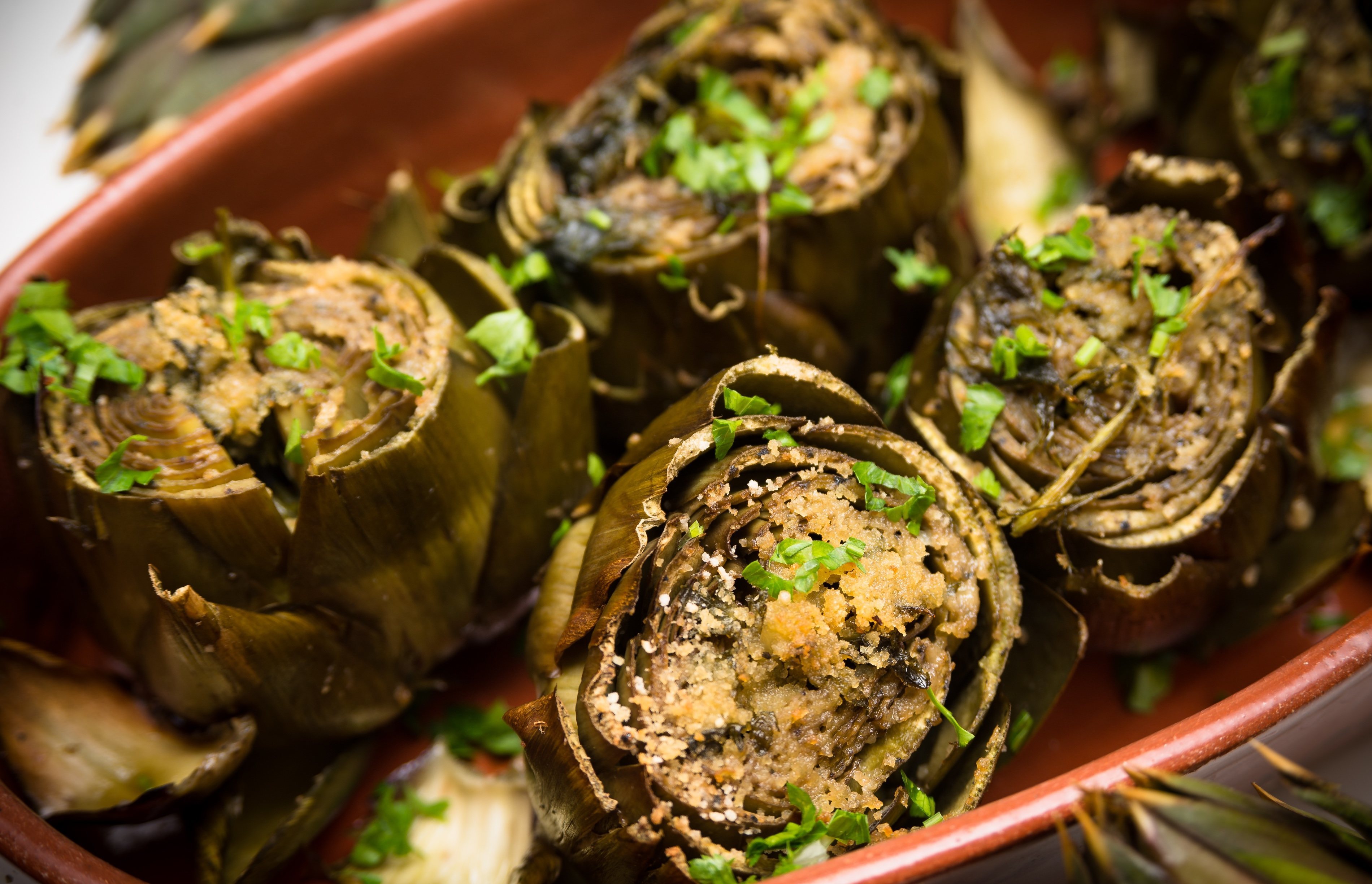 Alcachofas al horno