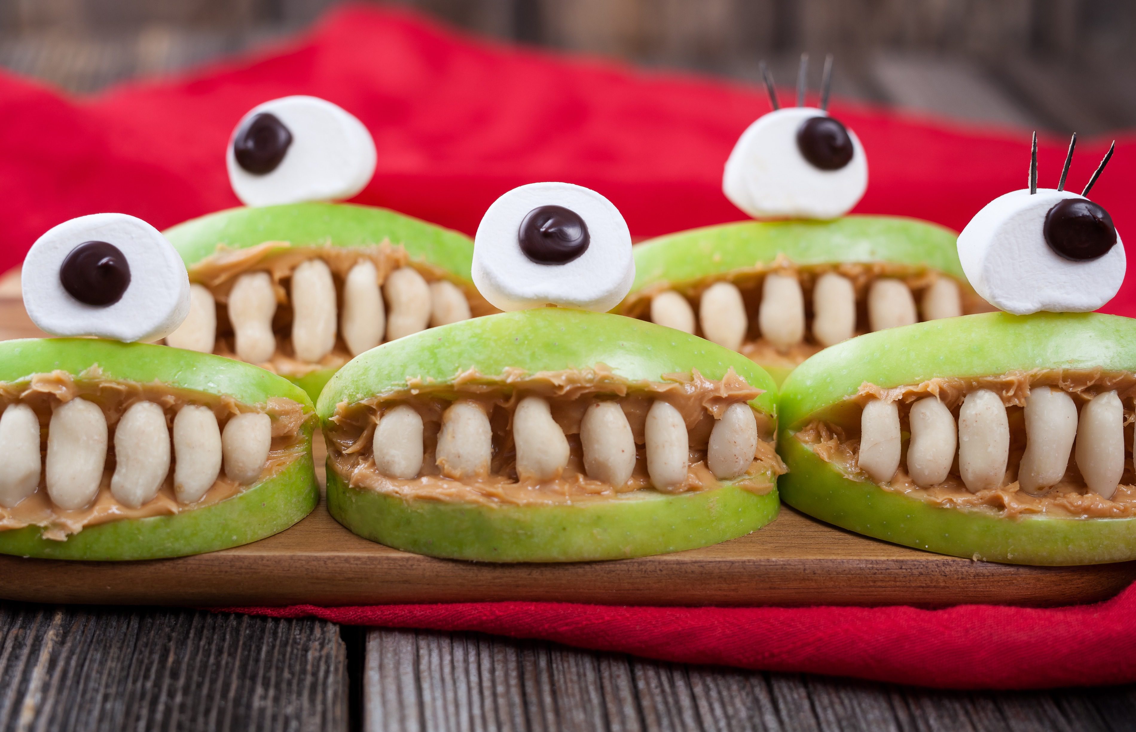 Snacks de fruta para Halloween