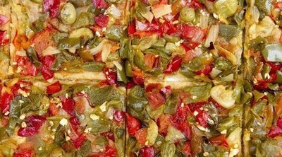 Coca de verduras